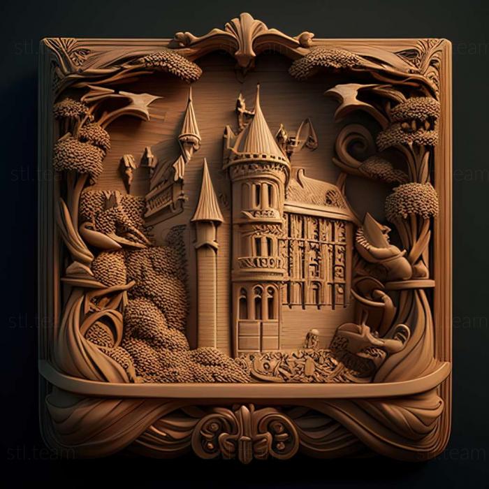 3D модель Приключение в игре Chateau dOr (STL)